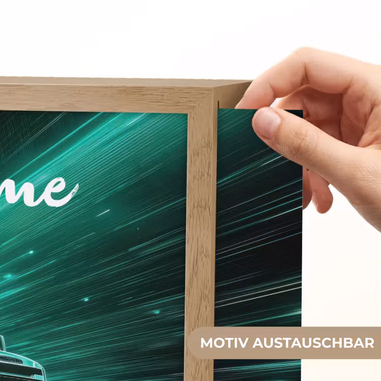 Vrachtwagen - Stad - Groen - Neon Light Box met batterij (Wandlamp kind) middel -USP_websiteprintDE