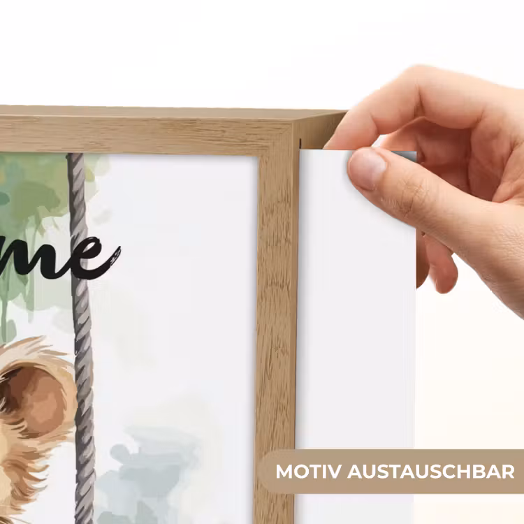 Leeuw - Dier - Kinderen - Jungle Light Box met batterij (Wandlamp kind) middel -USP_websiteprintDE