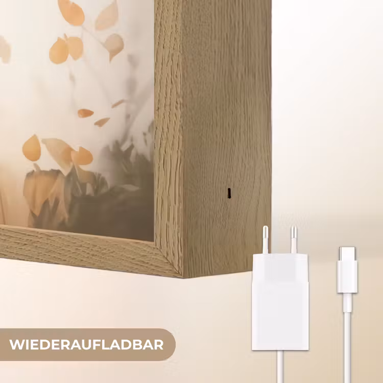 Leeuw - Dieren - Kinderen - Bruin - Meisje Light Box met batterij (Wandlamp kind) middel -USP_websiteoplaadbaarDE