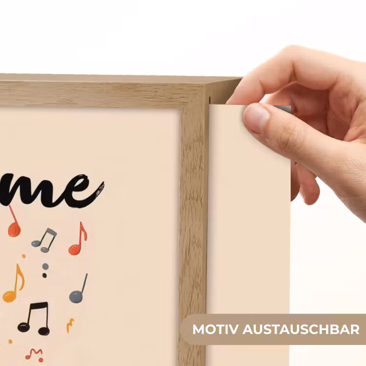 Muis - Saxofoon - Muzieknoten Light Box met batterij (Wandlamp kind) middel -USP_websiteprintDE