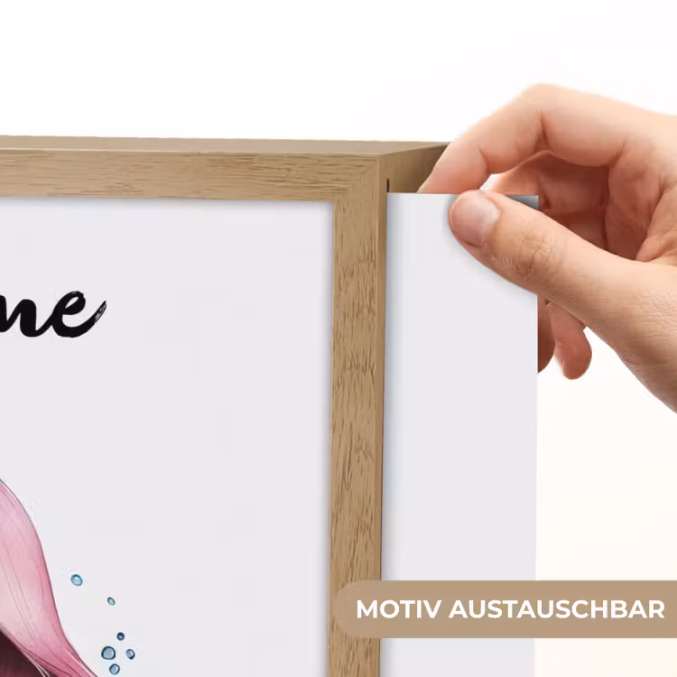 Zeemeermin - Roze Light Box met batterij (Wandlamp kind) middel -USP_websiteprintDE