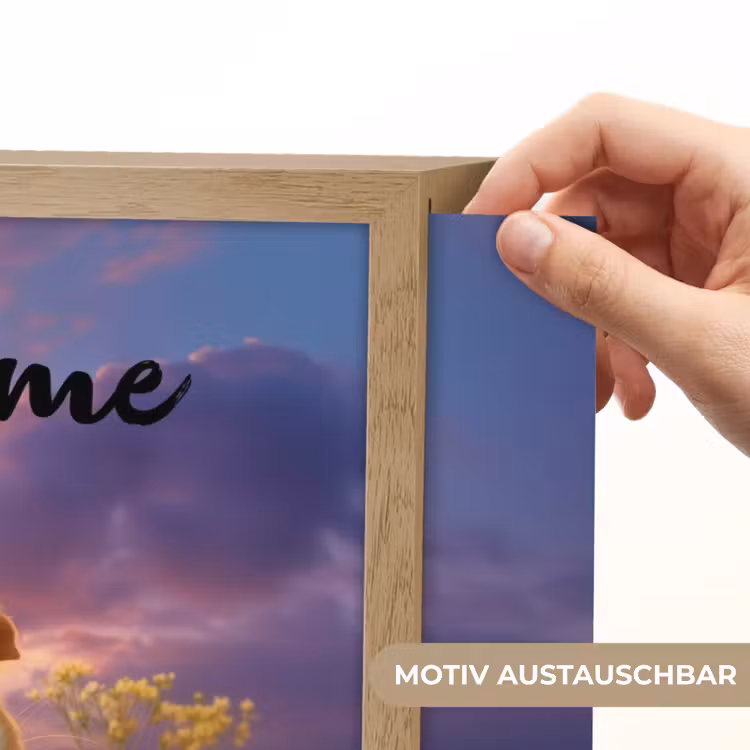 Cavia - Kleurrijk - Bloemen Light Box met batterij (Wandlamp kind) middel -USP_websiteprintDE