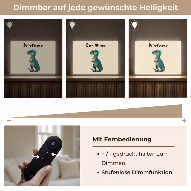 Minimalistisch - Stekels - Blauw Light Box met batterij (Wandlamp kind) middel -USP_dimbaarDE