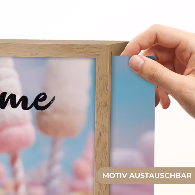 Monster - Pastel - Roze - Snoep Light Box met batterij (Wandlamp kind) middel -USP_websiteprintDE