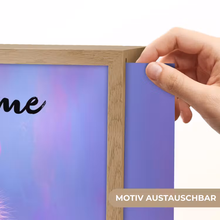 Monster - Roze - Paars Light Box met batterij (Wandlamp kind) middel -USP_websiteprintDE