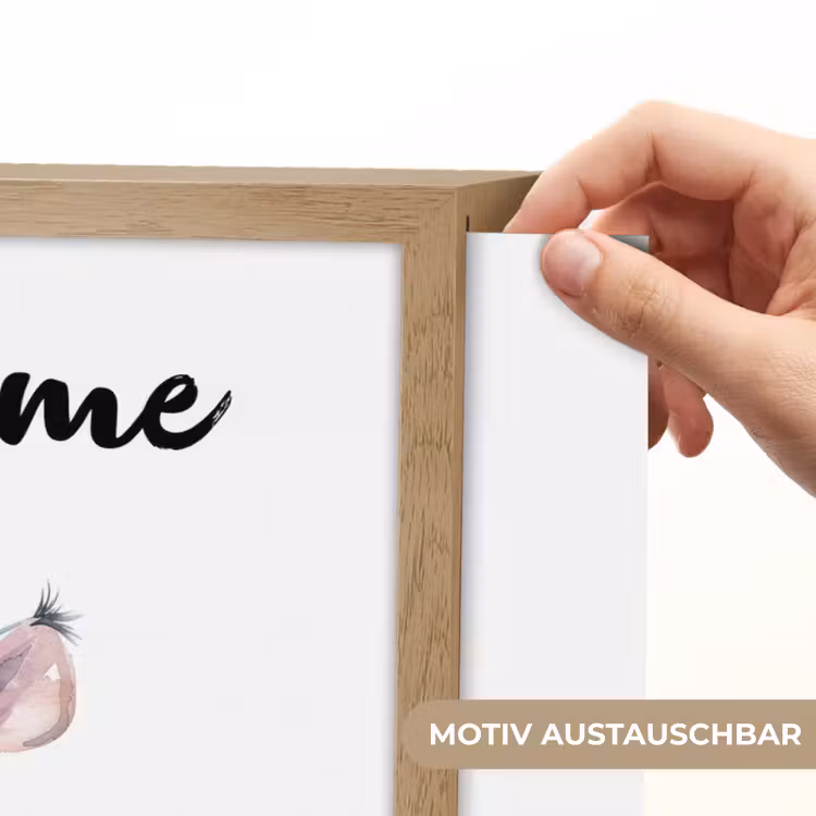 Neushoorn - Baby dier - Dieren Light Box met batterij (Wandlamp kind) middel -USP_websiteprintDE