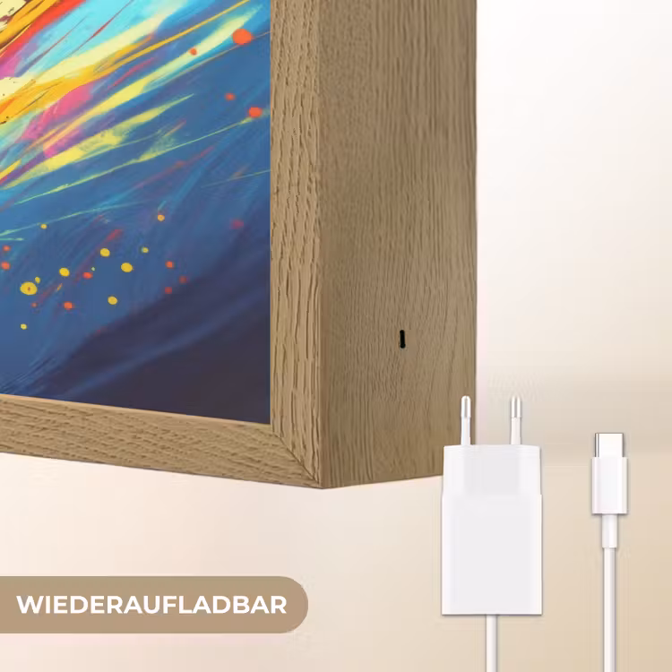Neon - Voetbal - Kleurrijk Light Box met batterij (Wandlamp kind) middel -USP_websiteoplaadbaarDE