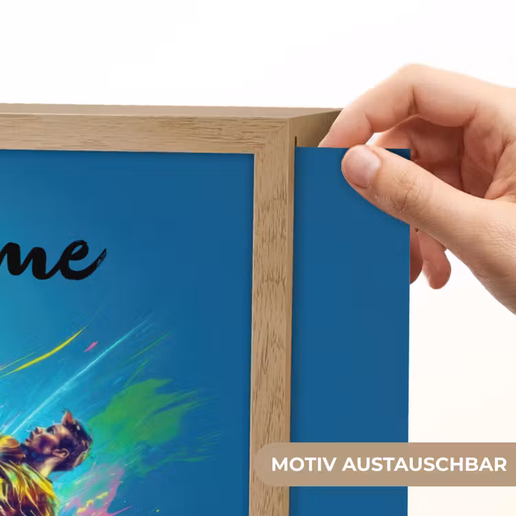 Neon - Voetbal - Schop - Kleurrijk Light Box met batterij (Wandlamp kind) middel -USP_websiteprintDE