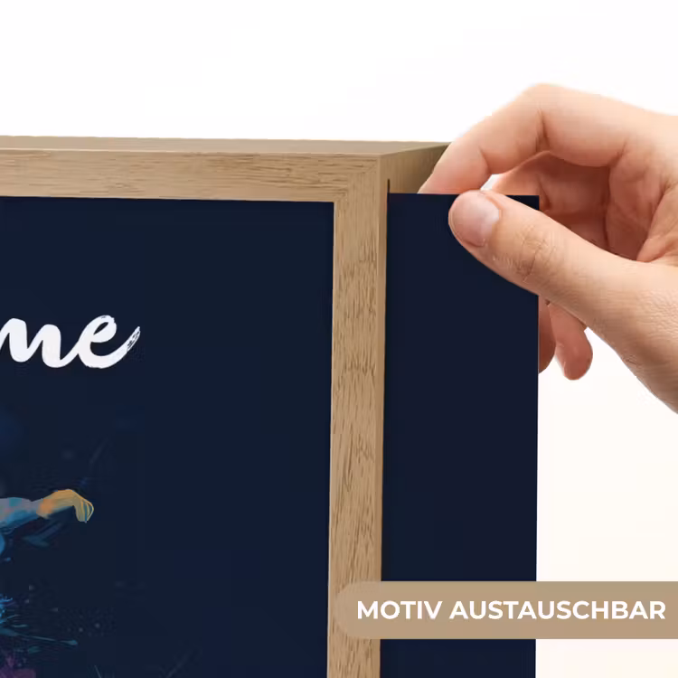 Neon - Voetballer - Kleurrijk Light Box met batterij (Wandlamp kind) middel -USP_websiteprintDE