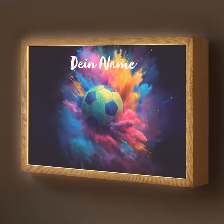 Neon - Bal - Kleurrijk Light Box met batterij (Wandlamp kind) middel -z3d_website