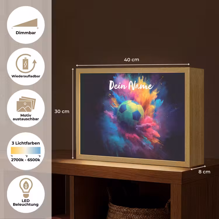 Neon - Bal - Kleurrijk Light Box met batterij (Wandlamp kind) middel -USP_websiteoverzichtDE