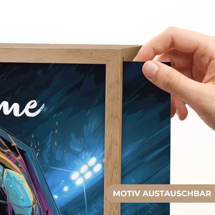 Neon - Net - Voetbal - Kleurrijk Light Box met batterij (Wandlamp kind) middel -USP_websiteprintDE
