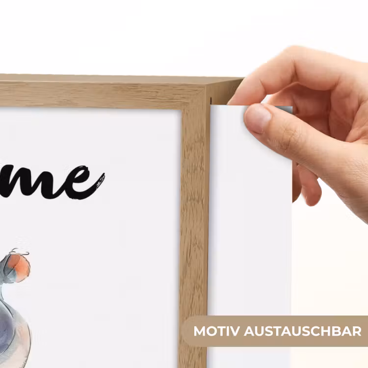 Nijlpaard - Baby dier - Dieren Light Box met batterij (Wandlamp kind) middel -USP_websiteprintDE