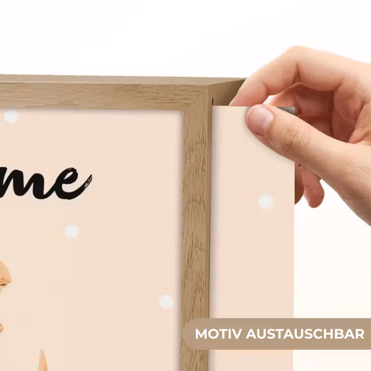 Oranje - Dino - T-Rex - Stippen Light Box met batterij (Wandlamp kind) middel -USP_websiteprintDE