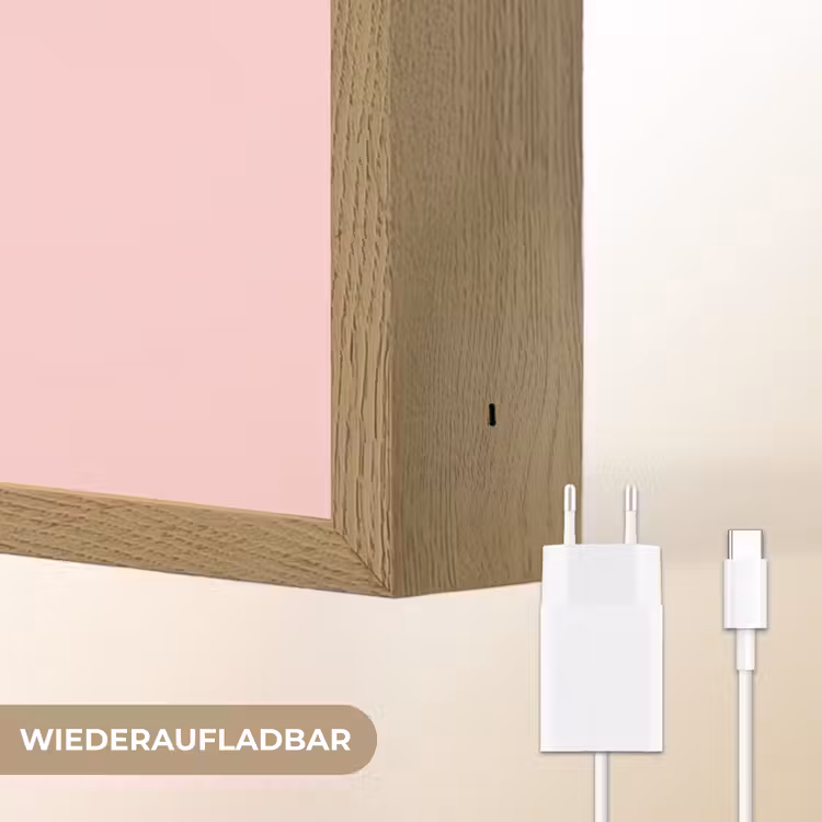 Otters - Glimlach - Bruin Light Box met batterij (Wandlamp kind) middel -USP_websiteoplaadbaarDE