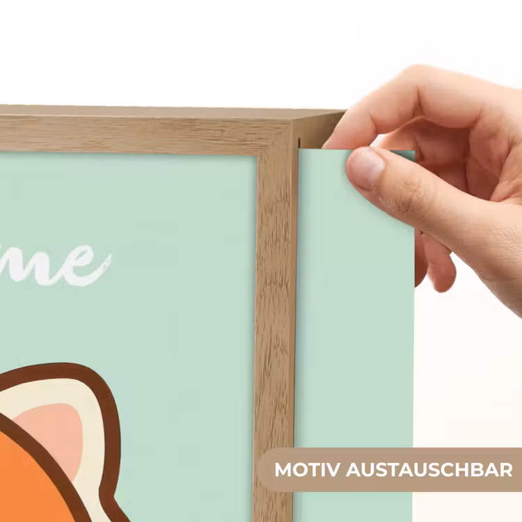 Panda - Groen - Cartoon Light Box met batterij (Wandlamp kind) middel -USP_websiteprintDE