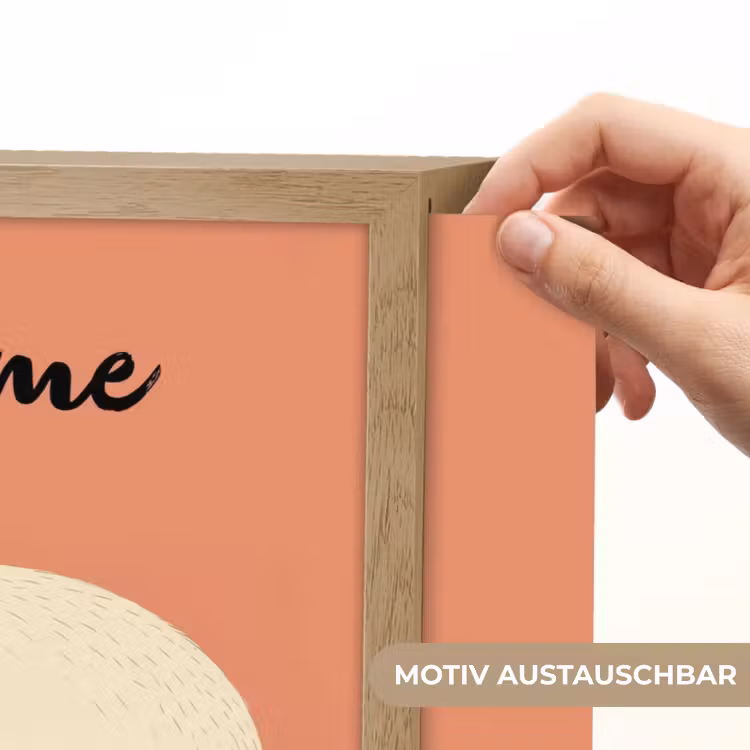 Panda - Slaap - Oranje Light Box met batterij (Wandlamp kind) middel -USP_websiteprintDE