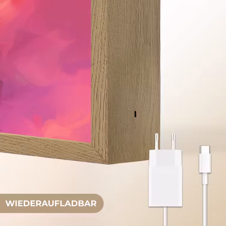 Panda - Dieren - Kleurrijk - Neon Light Box met batterij (Wandlamp kind) middel -USP_websiteoplaadbaarDE