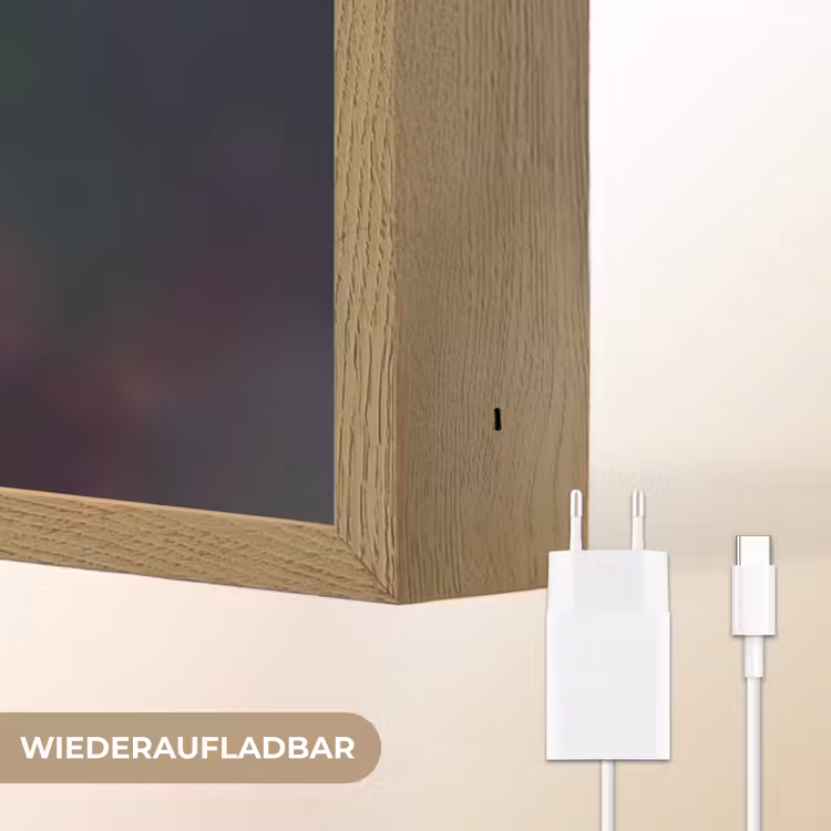 Paard - Natuur - Bloemen - Bos - Dieren Light Box met batterij (Wandlamp kind) middel -USP_websiteoplaadbaarDE
