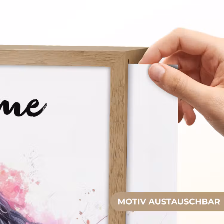 Paard - Dieren - Meisje - Roze Light Box met batterij (Wandlamp kind) middel -USP_websiteprintDE