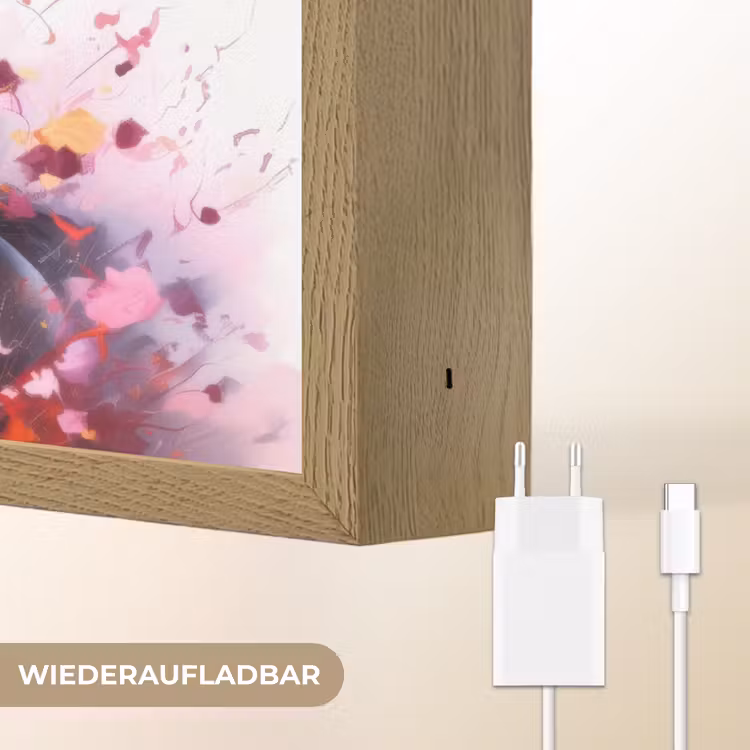 Paard - Dieren - Meisje - Roze Light Box met batterij (Wandlamp kind) middel -USP_websiteoplaadbaarDE