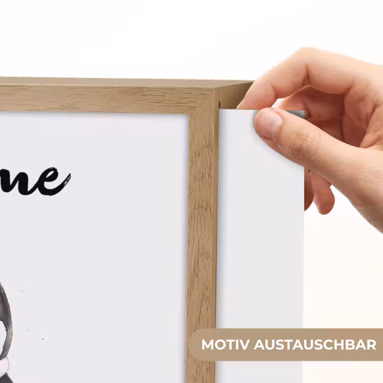 Pinguïn - Strikje - Roze - Dier Light Box met batterij (Wandlamp kind) middel -USP_websiteprintDE