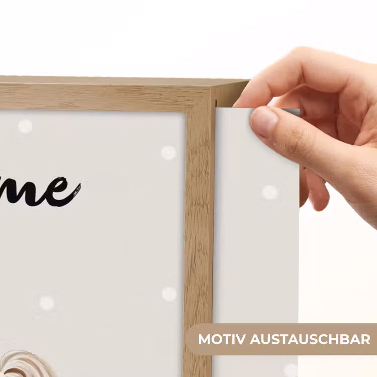 Pony - Stippen - Lichtbruin - Veren Light Box met batterij (Wandlamp kind) middel -USP_websiteprintDE