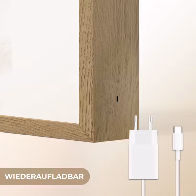 Regenboog - Roze - Pastel kleuren - Hartje Light Box met batterij (Wandlamp kind) middel -USP_websiteoplaadbaarDE