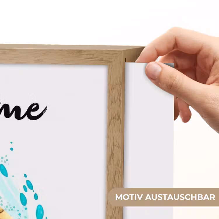 Schildpad - Waterverf - Kleuren - Dieren - Meisjes - Jongens Light Box met batterij (Wandlamp kind) middel -USP_websiteprintDE