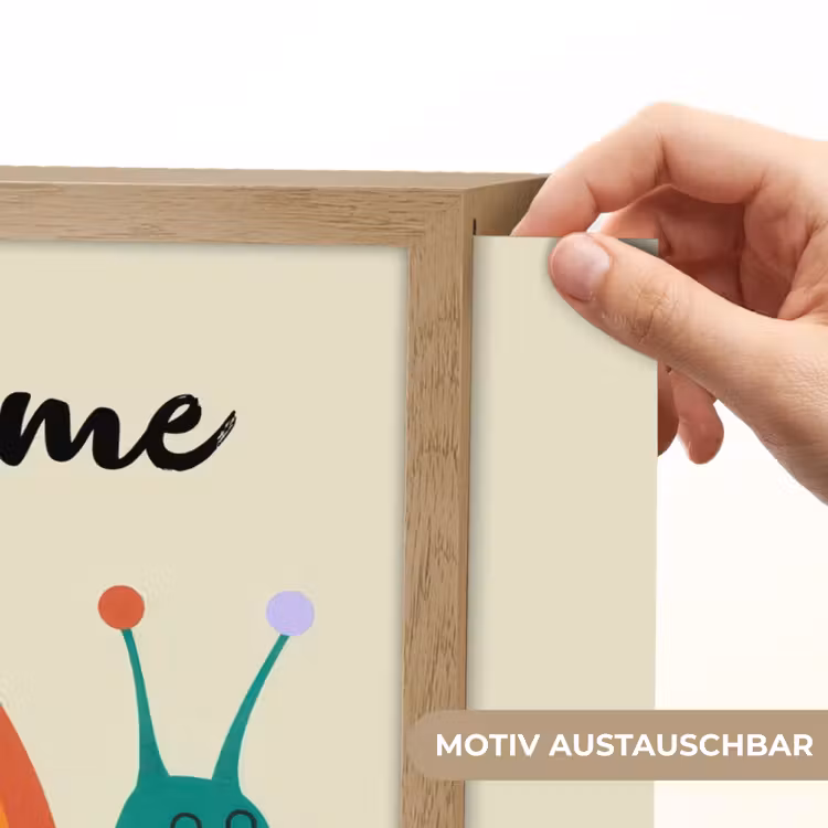 Slak - Regenboogschild - Groen Light Box met batterij (Wandlamp kind) middel -USP_websiteprintDE