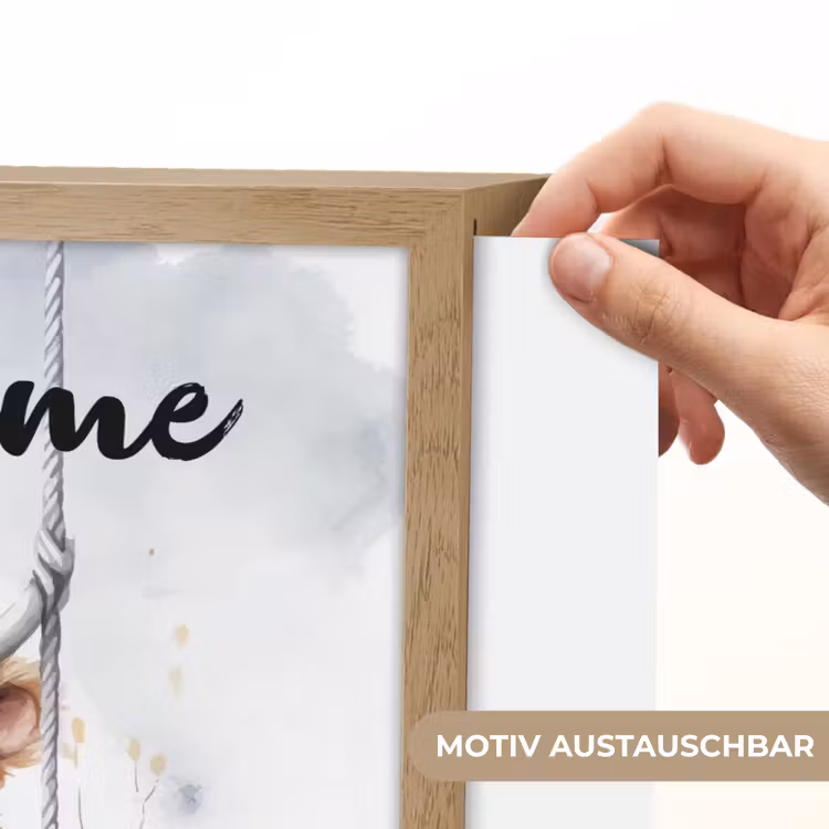 Schotse hooglander - Dier - Kinderen Light Box met batterij (Wandlamp kind) middel -USP_websiteprintDE