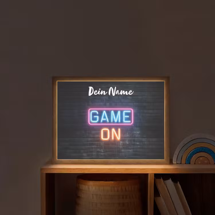 Game - Neon - Muur Light Box met batterij (Wandlamp kind) middel -sfeer1_kind