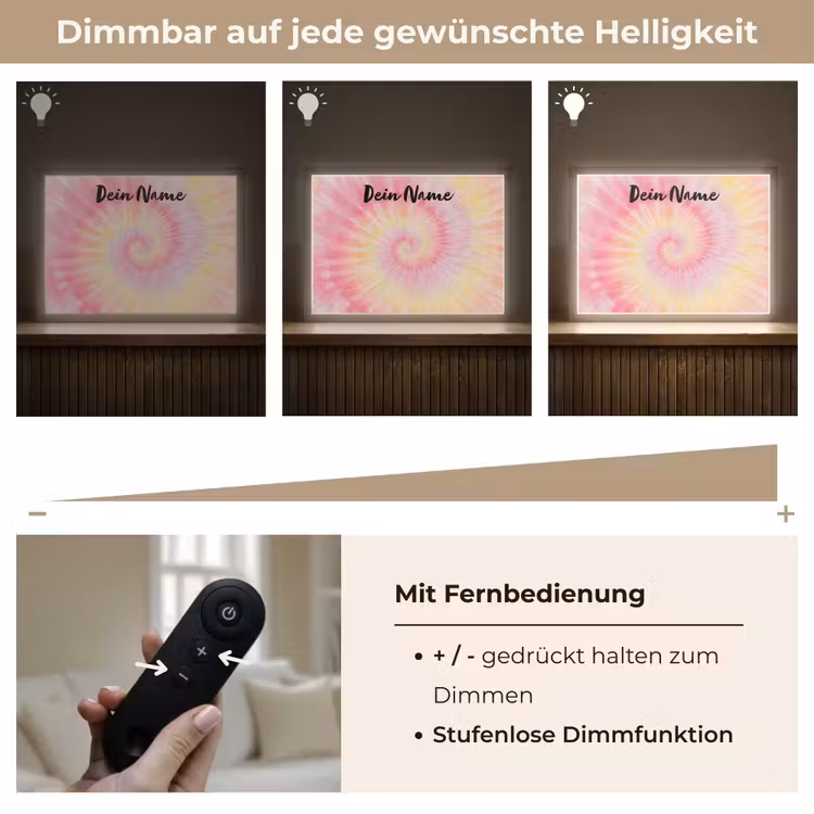 Spiraal - Pastel - Roze Light Box met batterij (Wandlamp kind) middel -USP_dimbaarDE