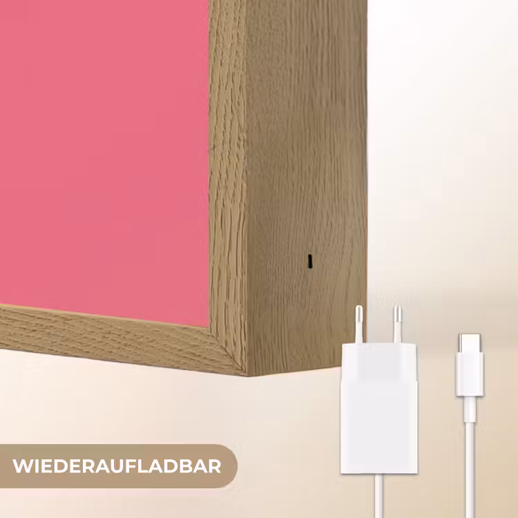 Superheld - Jongens - Rood - Paars Light Box met batterij (Wandlamp kind) middel -USP_websiteoplaadbaarDE