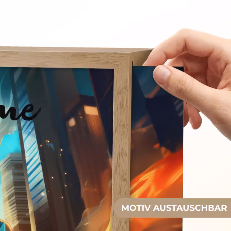 Superhelden - Kinderen - Jongens Light Box met batterij (Wandlamp kind) middel -USP_websiteprintDE