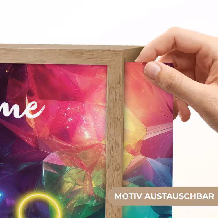 Symbolen - Game - Kleurrijk Light Box met batterij (Wandlamp kind) middel -USP_websiteprintDE