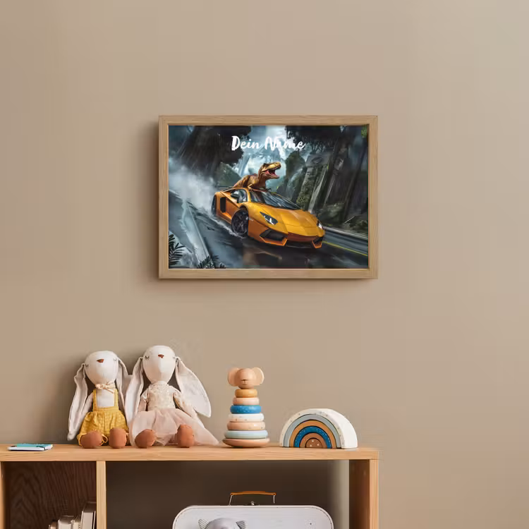 T-Rex - Auto - Regenwoud Light Box met batterij (Wandlamp kind) middel -sfeer2_kind