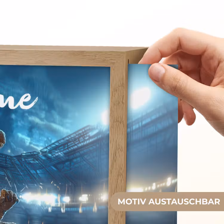 T-Rex - Voetbal - Stadion Light Box met batterij (Wandlamp kind) middel -USP_websiteprintDE