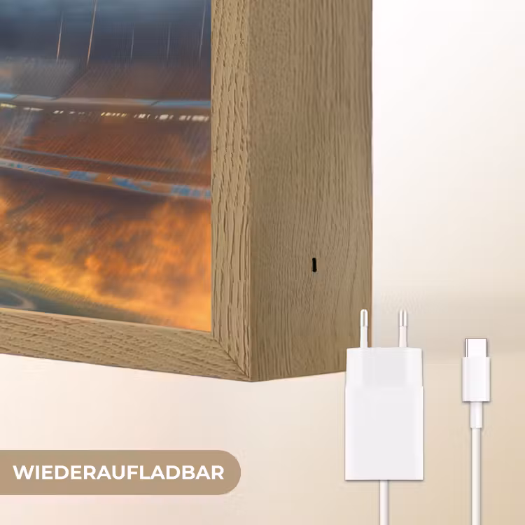 T-Rex - Voetbal - Stadion Light Box met batterij (Wandlamp kind) middel -USP_websiteoplaadbaarDE