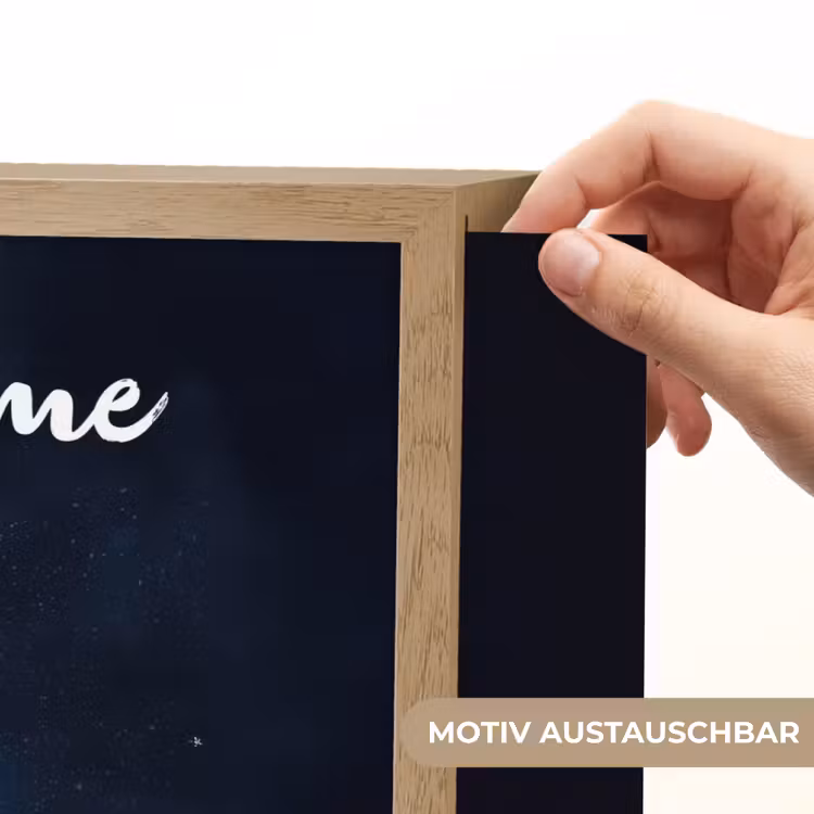 Teddybeer - Ruimtehelm - Maan - Sterren Light Box met batterij (Wandlamp kind) middel -USP_websiteprintDE
