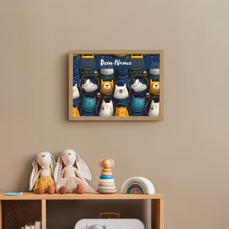 Dieren - Ruimtepakken - Sterren Light Box met batterij (Wandlamp kind) middel -sfeer2_kind