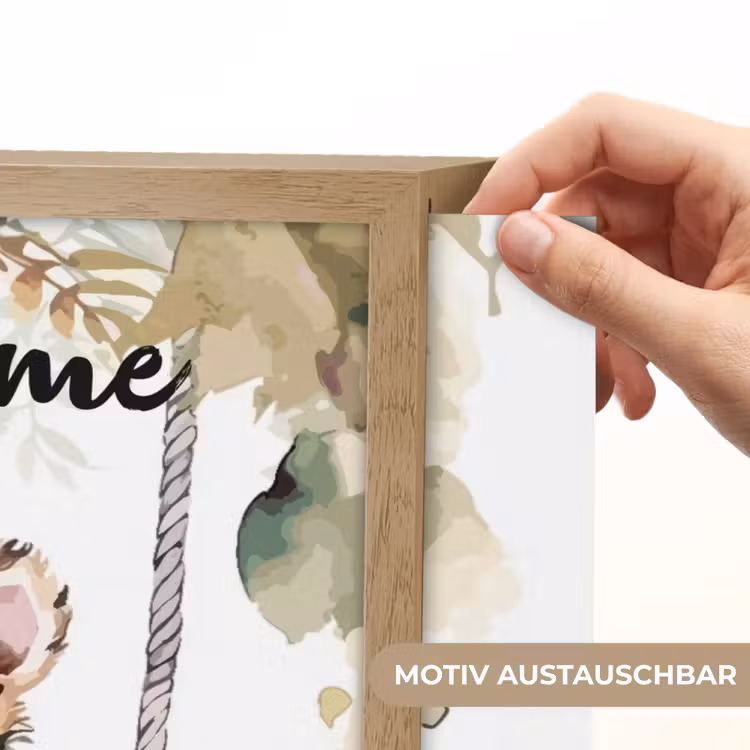 Tijger - Dier - Kinderen - Jungle Light Box met batterij (Wandlamp kind) middel -USP_websiteprintDE