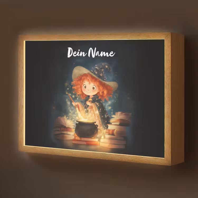 Tovenares - Meisje - Boeken - Toveren Light Box met batterij (Wandlamp kind) middel -z3d_website