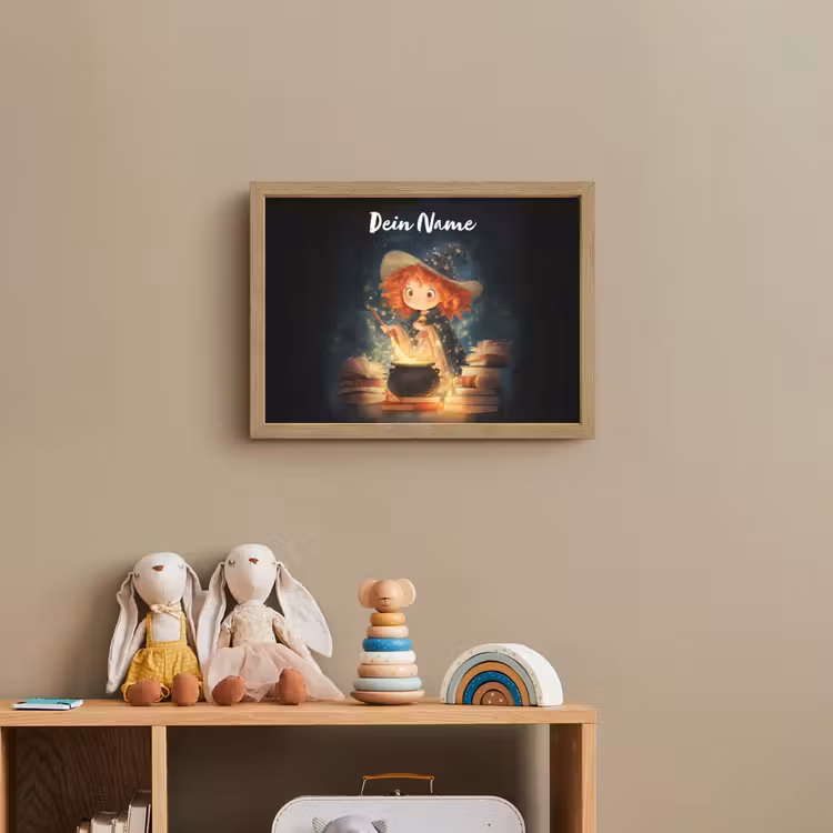 Tovenares - Meisje - Boeken - Toveren Light Box met batterij (Wandlamp kind) middel -sfeer2_kind