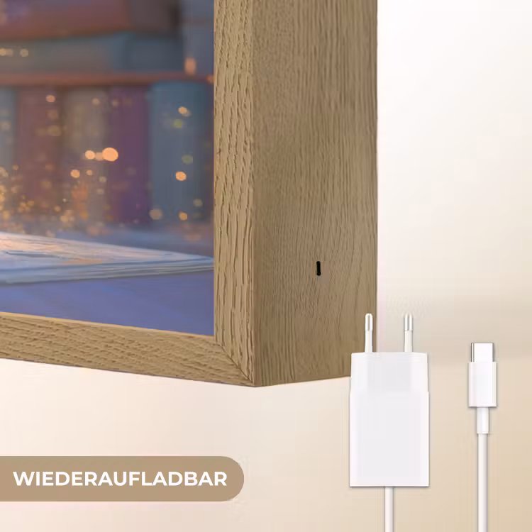 Tovenares - Magie - Toverstaf - Sterren Light Box met batterij (Wandlamp kind) middel -USP_websiteoplaadbaarDE