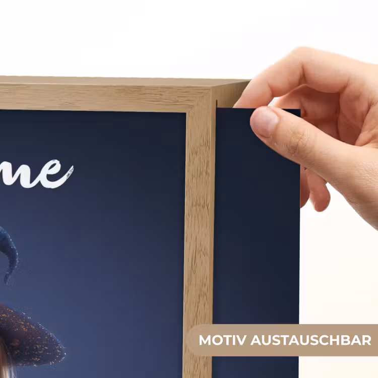 Tovenares - Magisch - Blauw - Toveren Light Box met batterij (Wandlamp kind) middel -USP_websiteprintDE