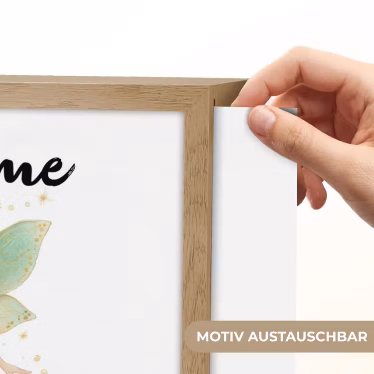 Bosfee - Groen - Sprookje Light Box met batterij (Wandlamp kind) middel -USP_websiteprintDE