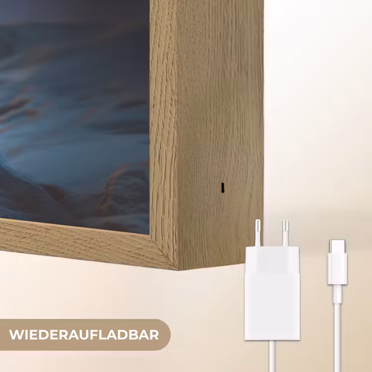 Ruimtewezen - Blauw - Galaxy Light Box met batterij (Wandlamp kind) middel -USP_websiteoplaadbaarDE