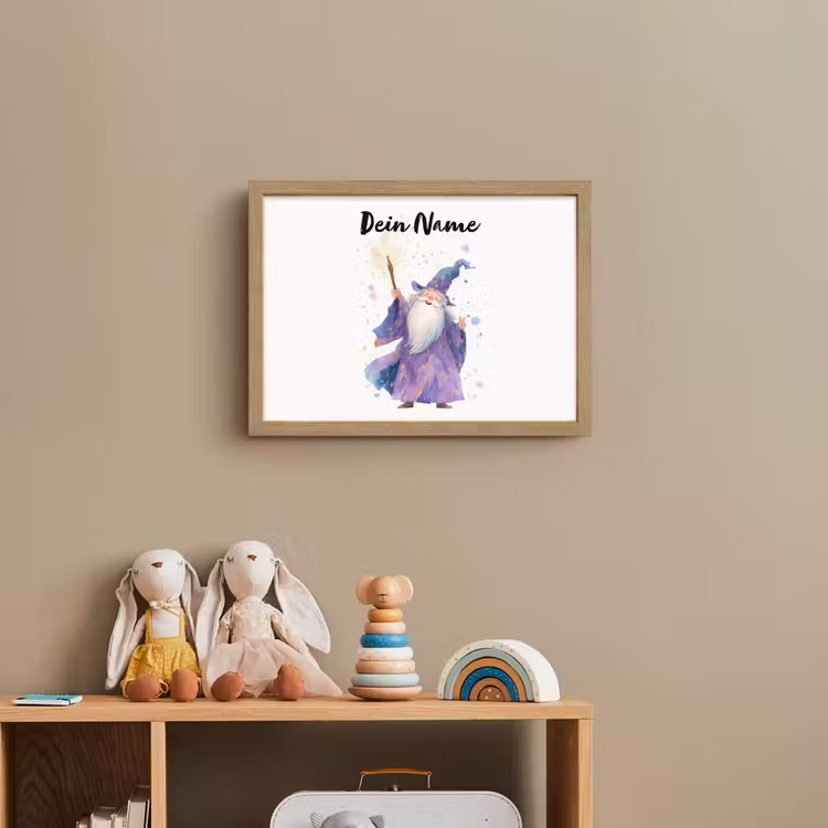Tovenaar - Magie - Paars Light Box met batterij (Wandlamp kind) middel -sfeer2_kind