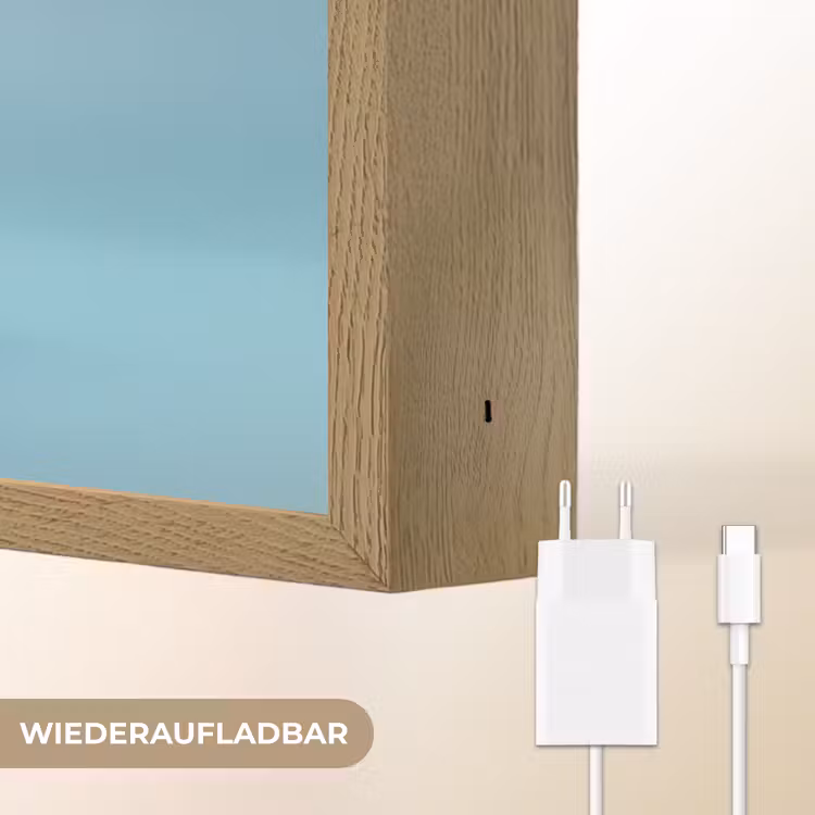 Monster - Blauw Light Box met batterij (Wandlamp kind) middel -USP_websiteoplaadbaarDE